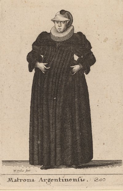 Matrona Argentinensis da Wenceslaus Hollar