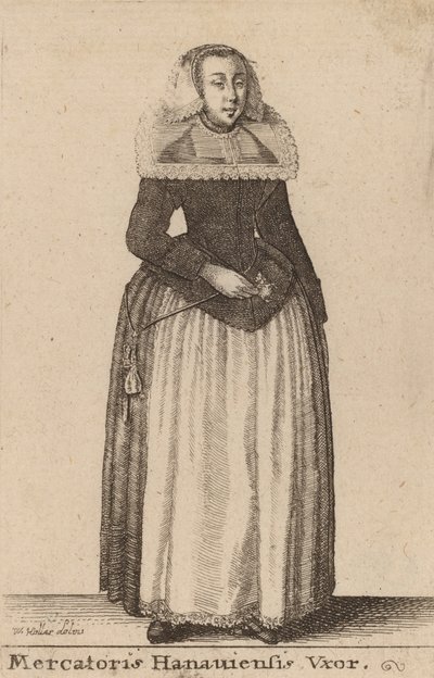 Mercantoris Hanauiensis Vxor da Wenceslaus Hollar