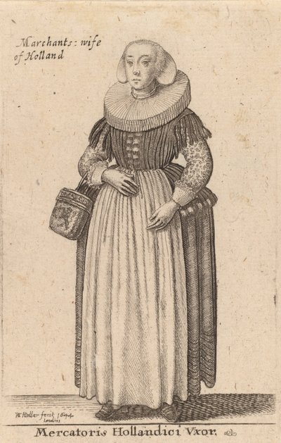 Mercatoris Hollandici Vxor da Wenceslaus Hollar