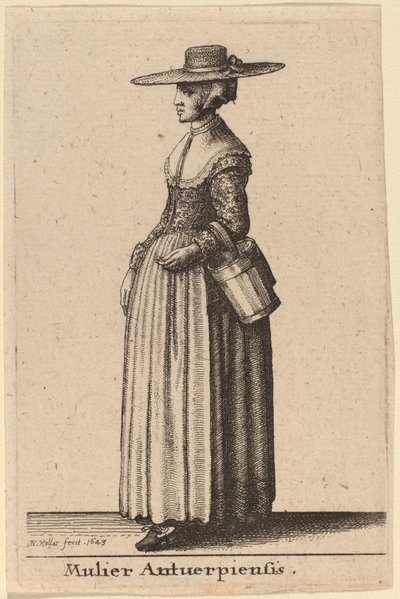 Donna di Anversa da Wenceslaus Hollar