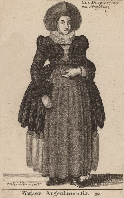 Mulier Argentinensis da Wenceslaus Hollar