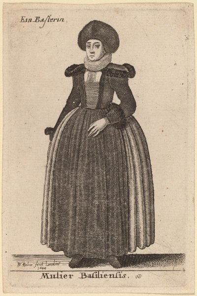 Mulier Basiliensis da Wenceslaus Hollar