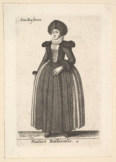 Donna di Basilea da Wenceslaus Hollar