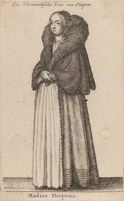 Mulier Diepana da Wenceslaus Hollar