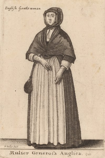 Mulier Generosa Anglica, 1643 da Wenceslaus Hollar