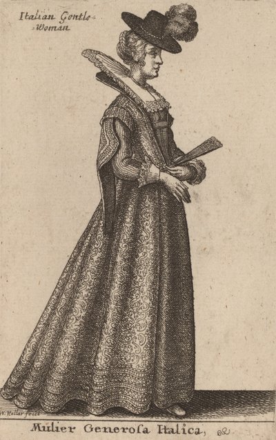 Donna Nobile Italiana da Wenceslaus Hollar