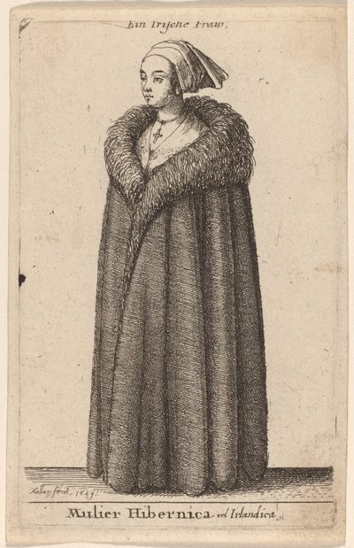 Donna irlandese da Wenceslaus Hollar