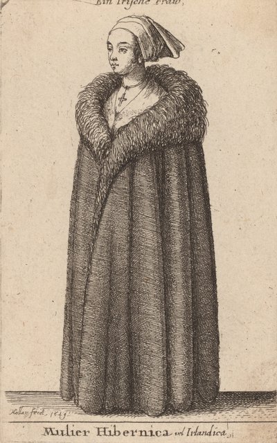 Mulier Hibernica vel Irlandica da Wenceslaus Hollar
