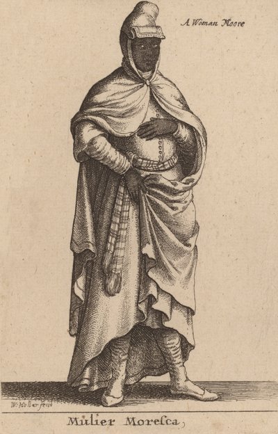 Mulier Moresca da Wenceslaus Hollar