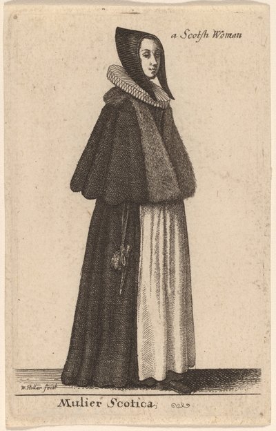 Donna Scozzese da Wenceslaus Hollar