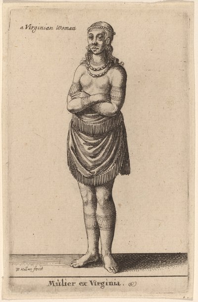 Mulier ex Virginia da Wenceslaus Hollar