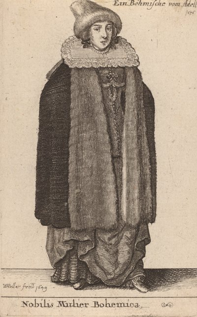 Nobilis Mulier Bohemica da Wenceslaus Hollar