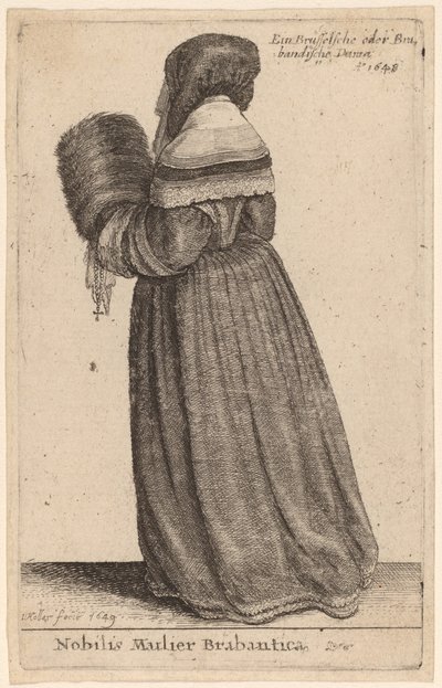 Nobilis Mulier Brabantica da Wenceslaus Hollar