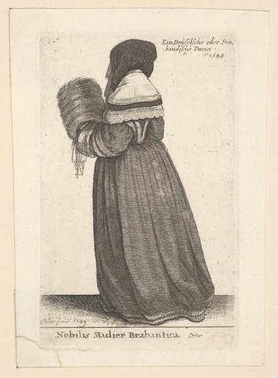 Nobilis Mulier Brabantica da Wenceslaus Hollar
