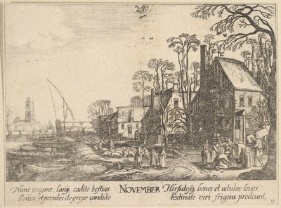 Novembre, 1628-29 da Wenceslaus Hollar