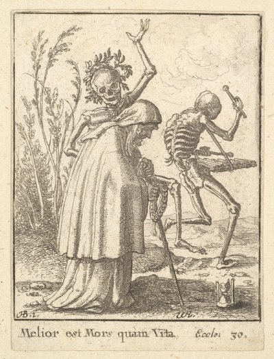 Vecchia, da La danza della morte da Wenceslaus Hollar