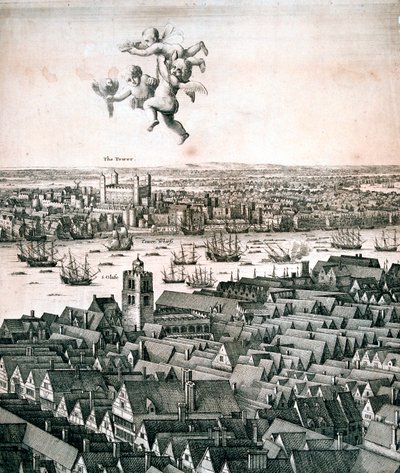 Vista panoramica di Londra da Wenceslaus Hollar