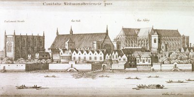Parte della città di Westminster, 1647 da Wenceslaus Hollar