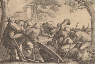 Rissa di contadini, 1646 da Wenceslaus Hollar