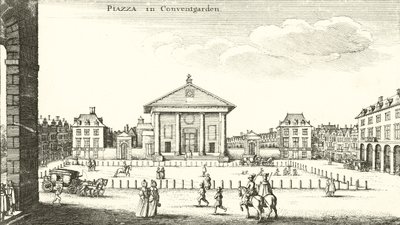 Piazza, Covent Garden, Londra da Wenceslaus Hollar