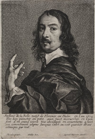 Ritratto di Stefano della Bella da Wenceslaus Hollar