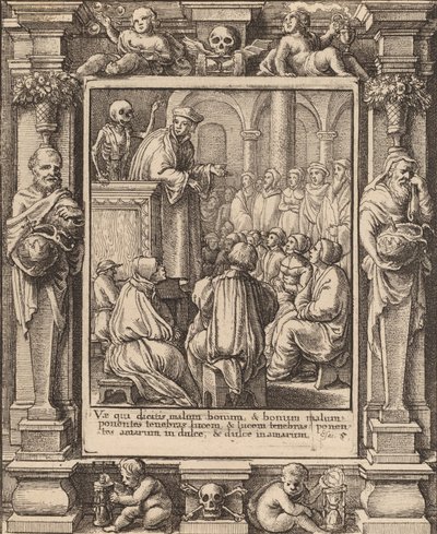 Predicatore da Wenceslaus Hollar