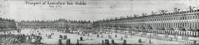 Prospetto di Lincolns Inn Fields, c.1650 da Wenceslaus Hollar