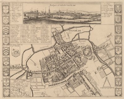 Prospetto di Oxford da Wenceslaus Hollar