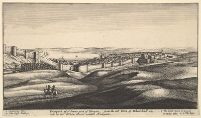 Prospetto della parte inferiore di Tangeri da Wenceslaus Hollar
