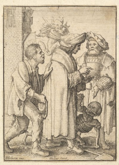 Ricco, dalla Danza della Morte, 1651 da Wenceslaus Hollar