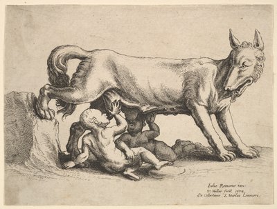 Romolo e Remo, 1652 da Wenceslaus Hollar