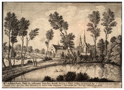 Abbazia di Rothendael. Stato 1 da Wenceslaus Hollar