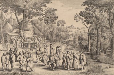 Danza di nozze rustica, 1650 da Wenceslaus Hollar
