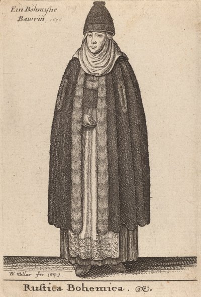 Rustica Bohemica, 1643 da Wenceslaus Hollar
