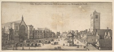 Sala Regalis cum Curia West-monasterÿ, volgarmente Westminster Hall da Wenceslaus Hollar