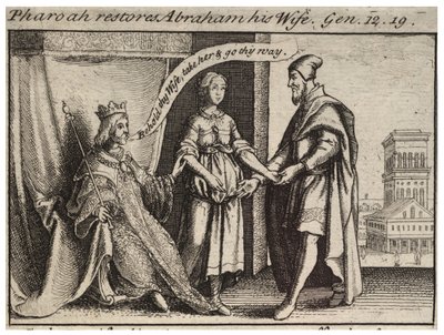Sara restituita ad Abramo. Stato 2 da Wenceslaus Hollar