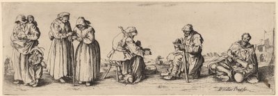 Sei mendicanti uomini e donne da Wenceslaus Hollar