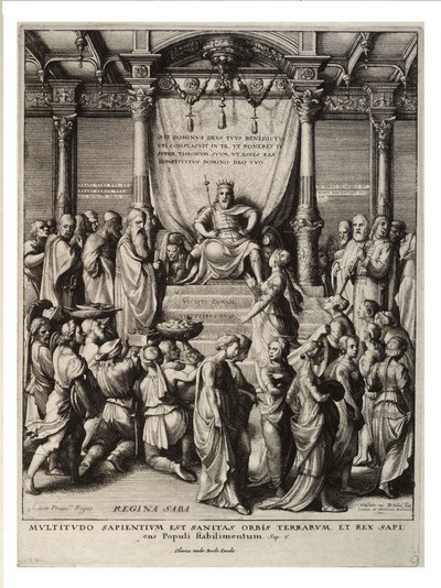 Salomone e la Regina di Saba da Wenceslaus Hollar