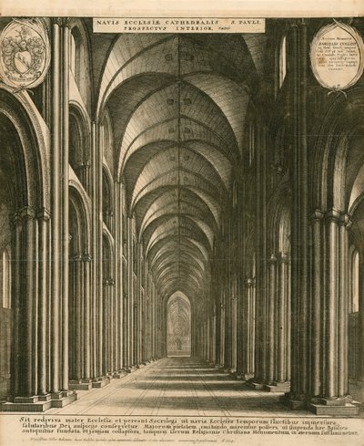 Cattedrale di San Paolo, Londra da Wenceslaus Hollar