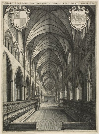 Coro di San Paolo da Wenceslaus Hollar