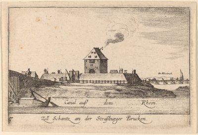 Strasburgo: La casa del pedaggio da Wenceslaus Hollar
