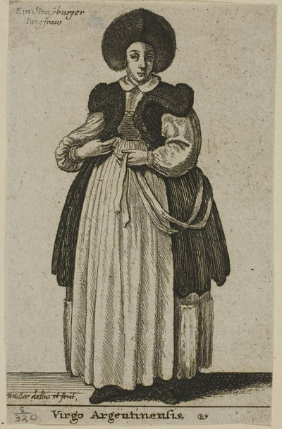 Donna di Strasburgo da Wenceslaus Hollar