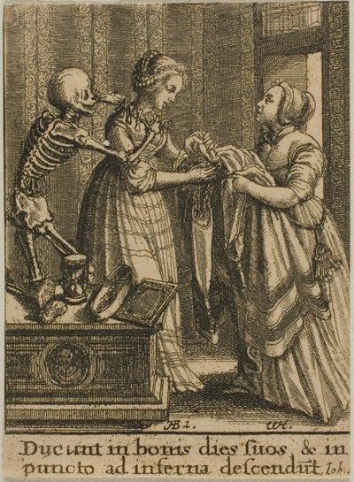 La sposa e la morte da Wenceslaus Hollar