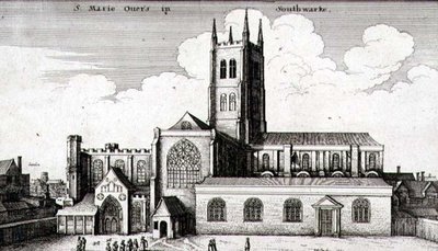 La cattedrale di St. Saviour e St. Mary Overie, Southwark da Wenceslaus Hollar