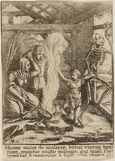 Il bambino e la morte da Wenceslaus Hollar