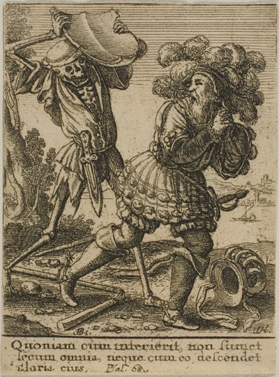 Il conte e la morte da Wenceslaus Hollar
