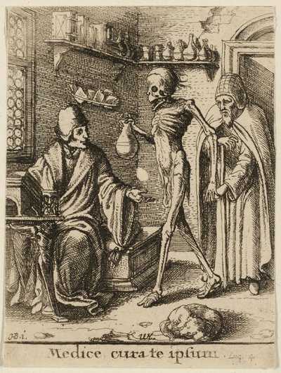 Il dottore e la morte da Wenceslaus Hollar