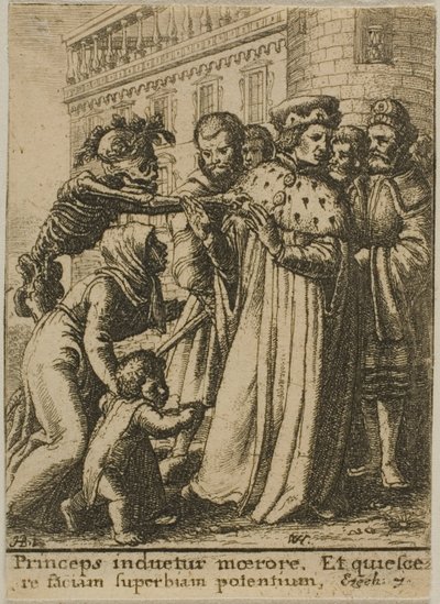 Il duca e la morte da Wenceslaus Hollar