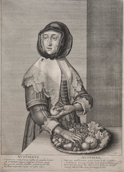 Le quattro stagioni: Autunno, 1641 da Wenceslaus Hollar