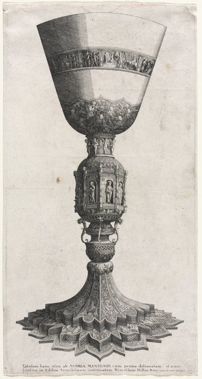 Il Grande Calice Adornato con Figure, 1640 da Wenceslaus Hollar